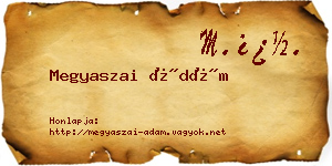 Megyaszai Ádám névjegykártya